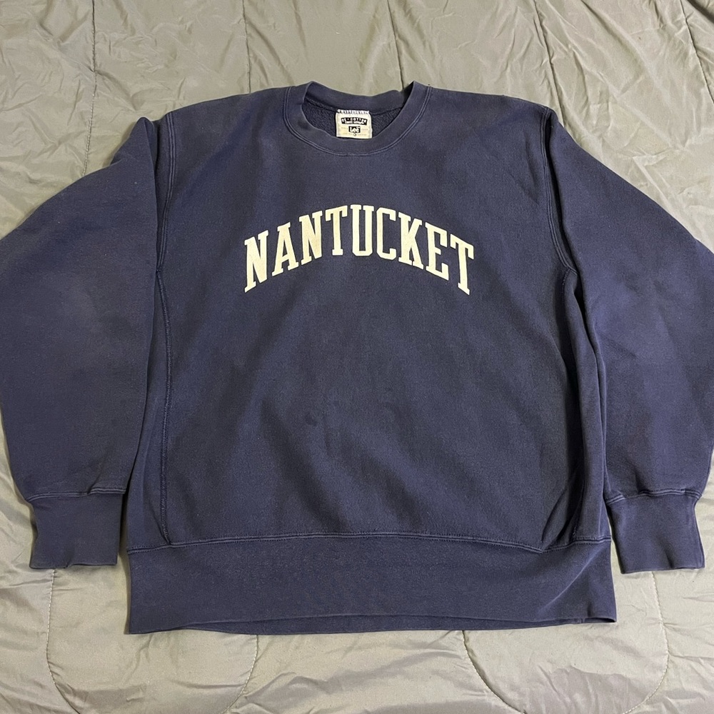 VTG 90’s Nantucket Cape Cod Crewneck Sweatshirt Navy Size XL